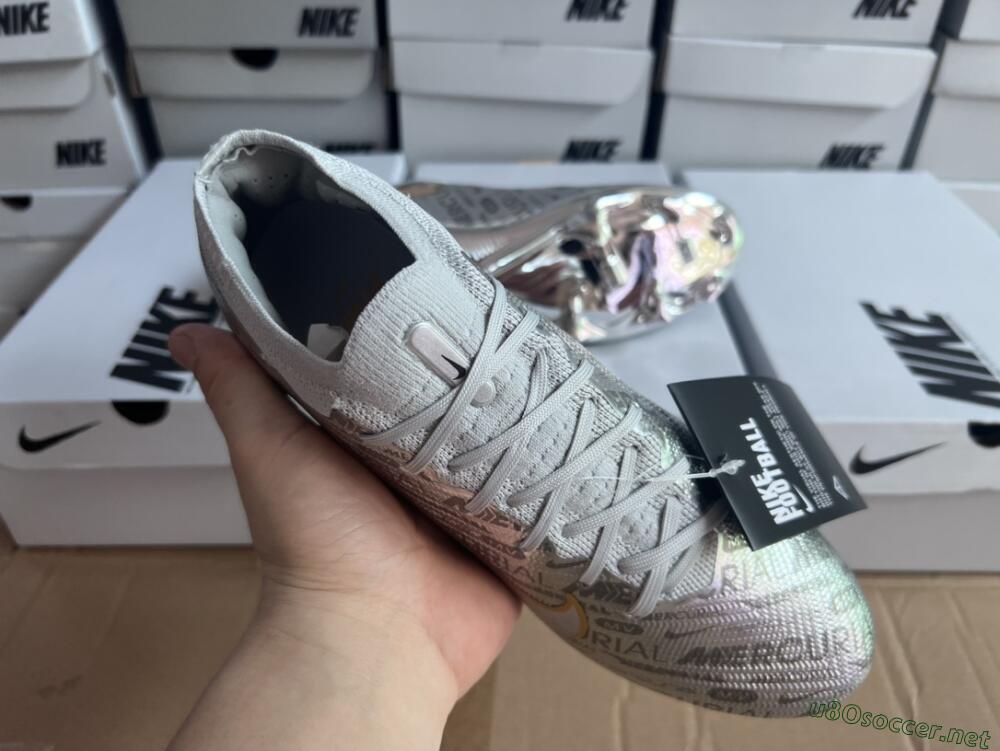 Men's Nike Air Zoom Mercurial Vapor 15 Elite FG Football Boots - Silver/Gold