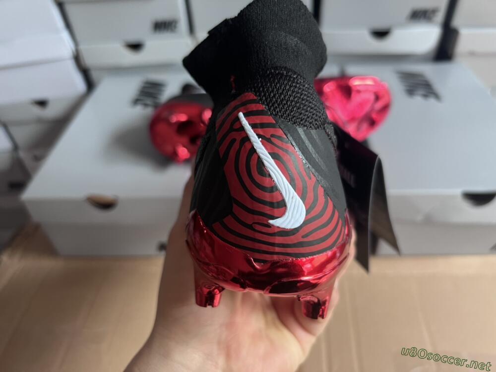 Men's Nike Phantom GX Elite DF Link FG Football Boots - Black/Red/White