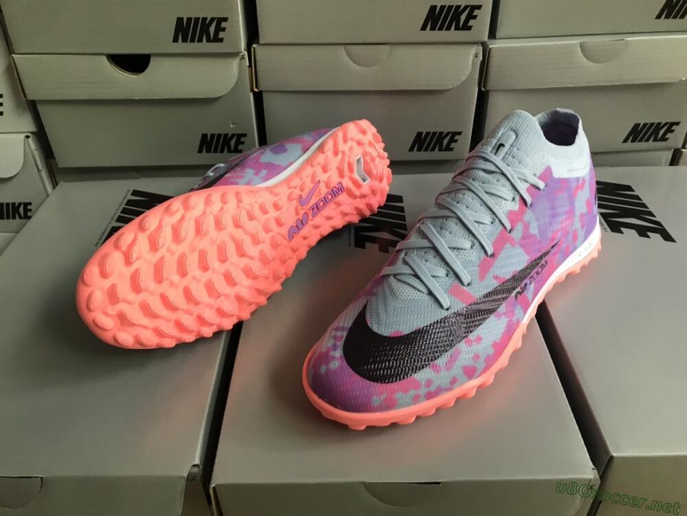 Men's Nike Air Zoom Mercurial Vapor 15 Elite TF Football Shoes - Blue/Purple/Red
