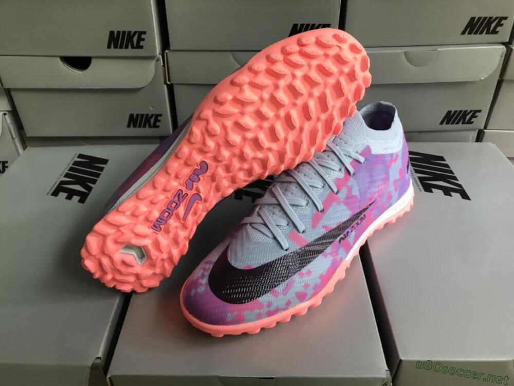 Men's Nike Air Zoom Mercurial Vapor 15 Elite TF Football Shoes - Blue/Purple/Red