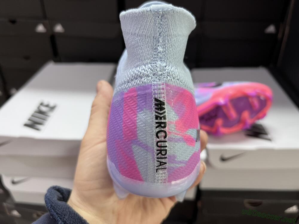 Unisex Nike Air Zoom Mercurial Superfly 9 Elite FG Football Boots - Blue/Purple/Pink