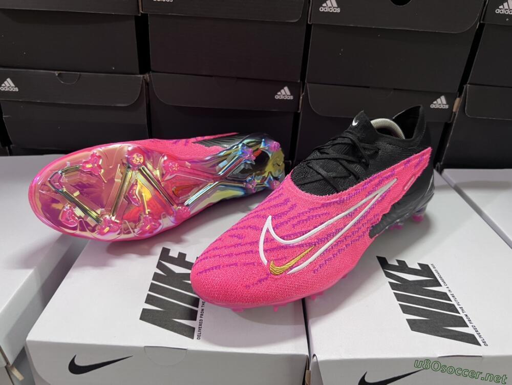Men's Nike Phantom GX Elite FG Football Boots - Pink/Black