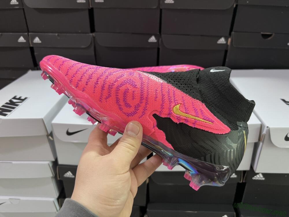 Men's Nike Phantom GX Elite DF Link FG Football Boots - Pink/Black