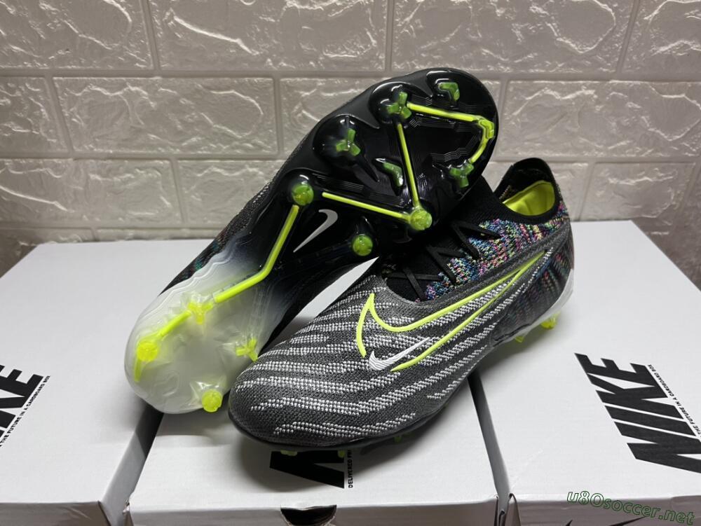 Men's Nike Phantom GX Elite FG Football Boots - Grey/Rainbow