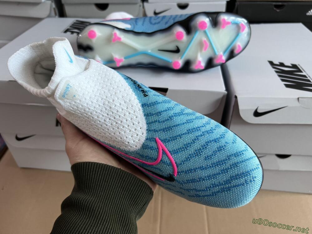 Men's Nike Phantom GX Elite DF FG Football Boots - Blue/White/Pink