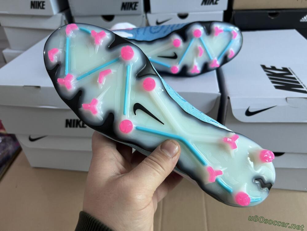 Men's Nike Phantom GX Elite DF FG Football Boots - Blue/White/Pink