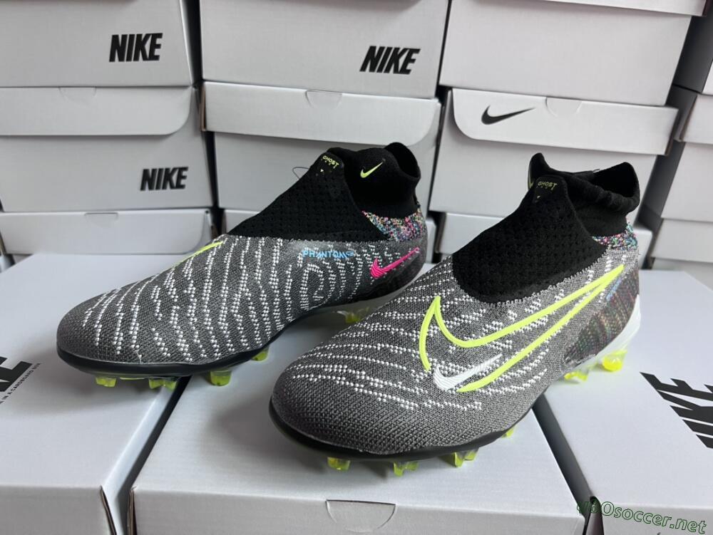 Men's Nike Phantom GX Elite DF FG Football Boots - Black/Rainbow