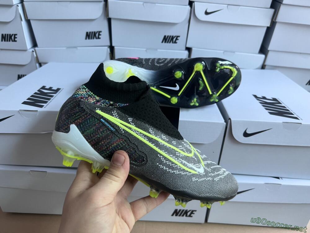 Men's Nike Phantom GX Elite DF FG Football Boots - Black/Rainbow