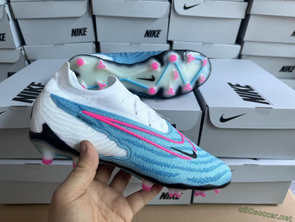 Men's Nike Phantom GX Elite FG Football Boots - Blue/White/Pink