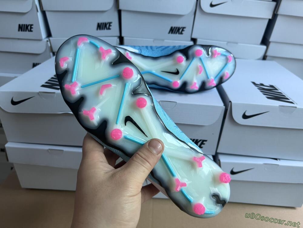 Men's Nike Phantom GX Elite FG Football Boots - Blue/White/Pink
