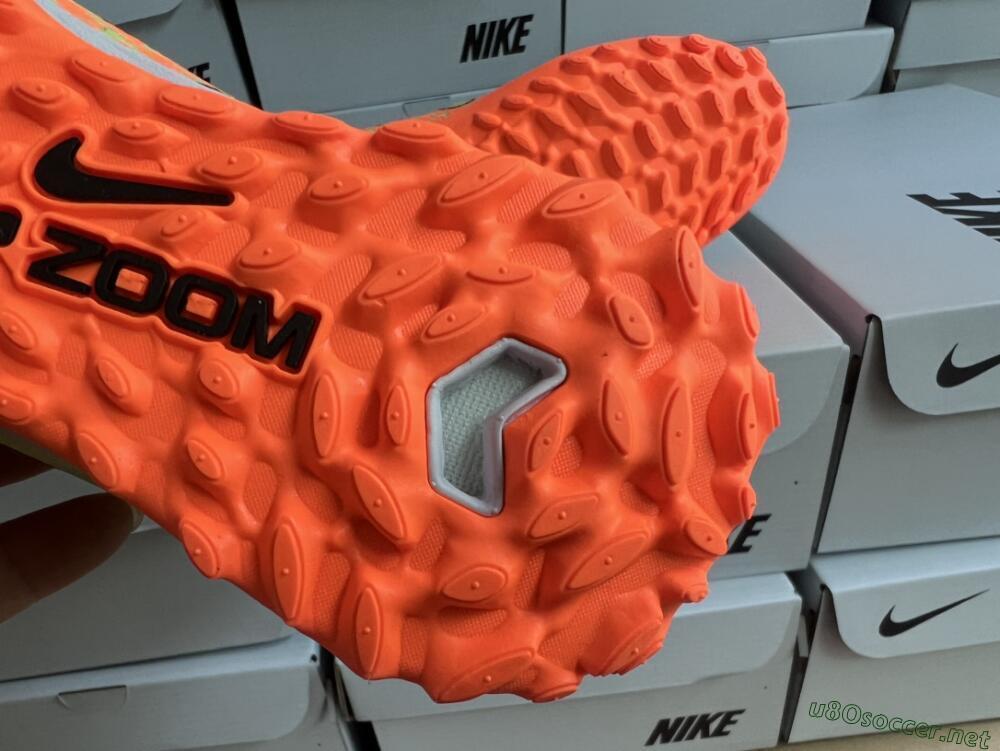 Unisex Nike Air Zoom Mercurial Vapor 15 Elite TF Football Shoes - Green/Black/Orange