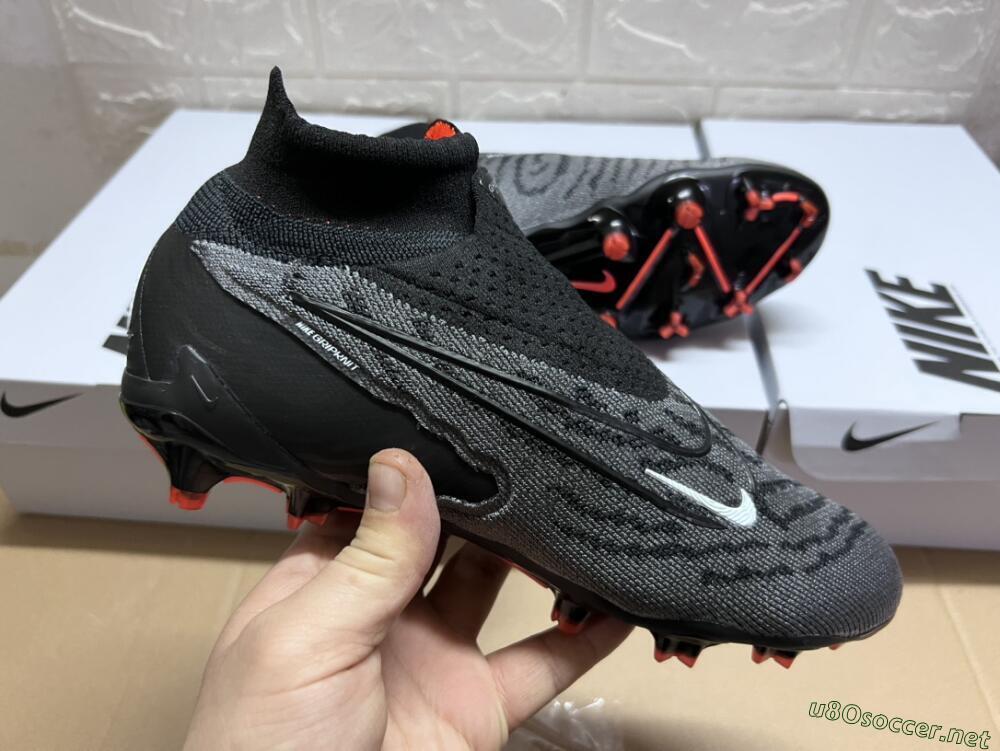 Men's Nike Phantom GX Elite DF FG Football Boots - Black/White