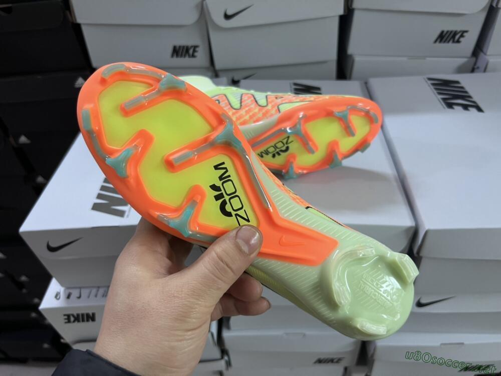 Men's Nike Air Zoom Mercurial Superfly 9 Elite FG Football Boots - Green/Orange