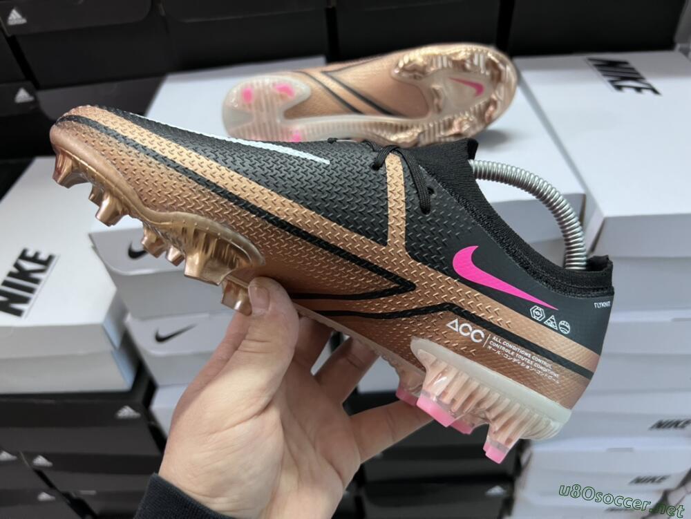 Men's Nike Phantom GT Elite FG Football Boots - Black/Gold/White