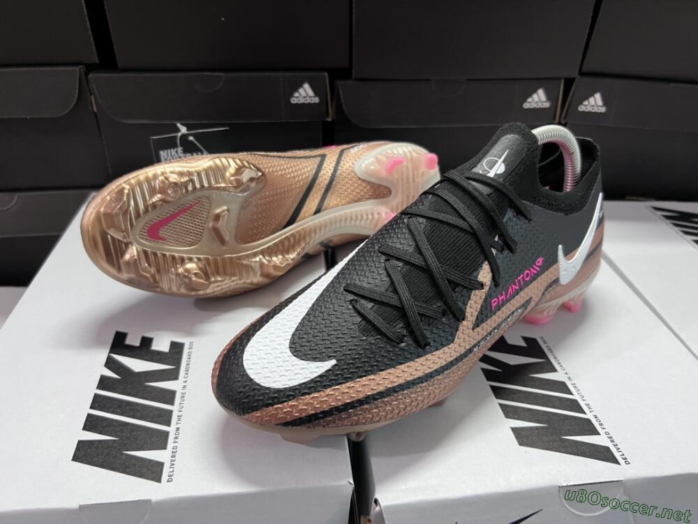 Men's Nike Phantom GT Elite FG Football Boots - Black/Gold/White