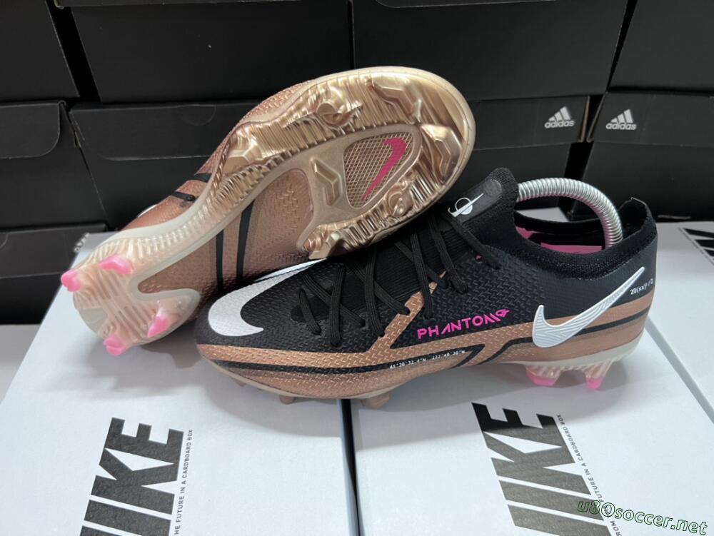 Men's Nike Phantom GT Elite FG Football Boots - Black/Gold/White