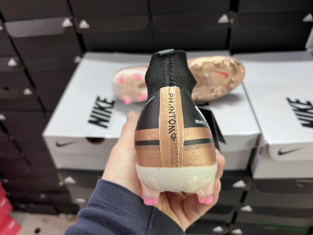 Men's Nike Phantom GT 2 DF Elite FG Football Boots - Black/Gold/White