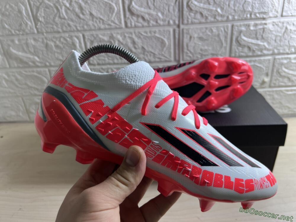 Men's Adidas X Speedportal.1 FG Football Boots - White/Orange