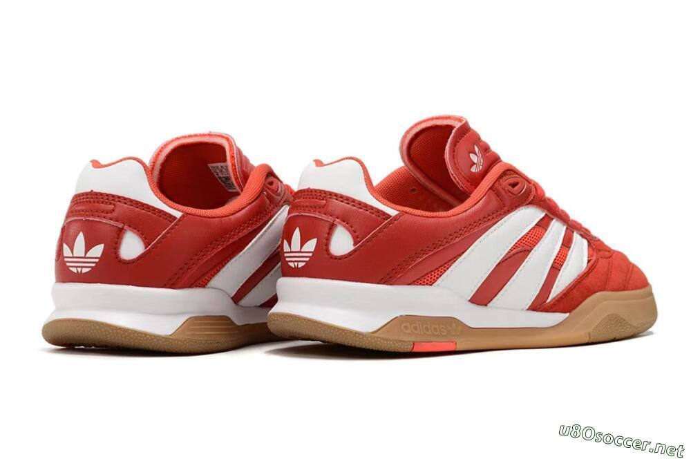 Unisex Adidas Predator Mundial IC Football Shoes - Red/White/Brown 6