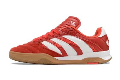 Unisex Adidas Predator Mundial IC Football Shoes - Red/White/Brown