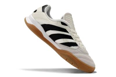 Unisex Adidas Predator Mundial IC Football Shoes - Beige/Black/Brown