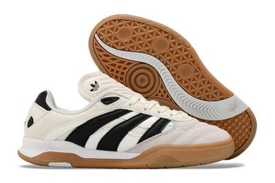 Unisex Adidas Predator Mundial IC Football Shoes - Beige/Black/Brown