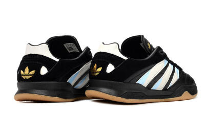 Unisex Adidas Predator Mundial IC Football Shoes - Black/White/Blue