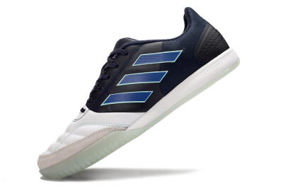 Men's Adidas Top Sala Competition IC Football Shoes - White/Black/Blue