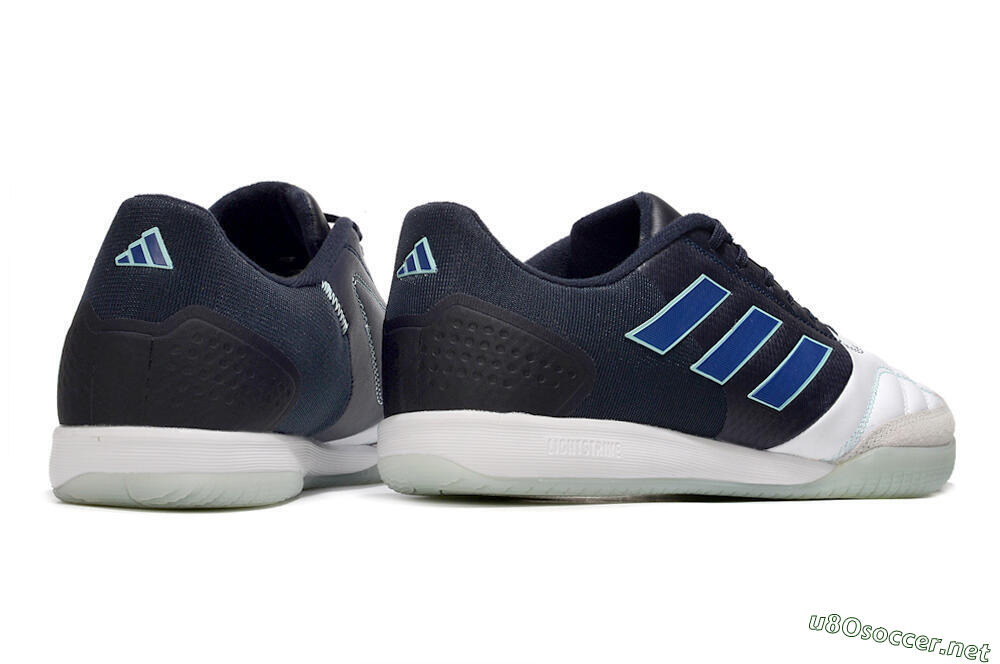 Men's Adidas Top Sala Competition IC Football Shoes - White/Black/Blue 6