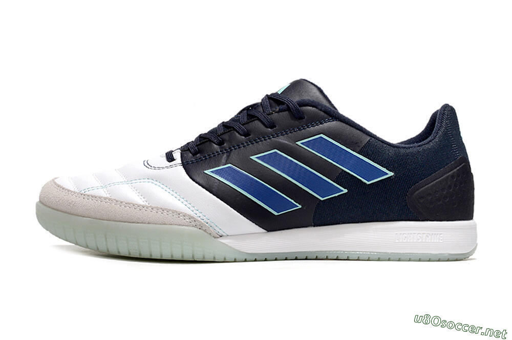 Men's Adidas Top Sala Competition IC Football Shoes - White/Black/Blue 0
