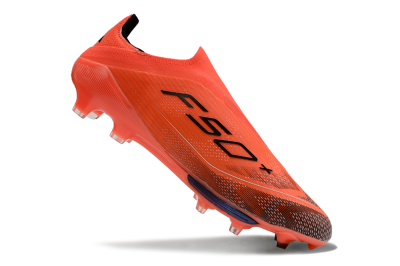 Men's Adidas F50 Lightstrike Pro Laceless FG Football Boots - Red/Black/White