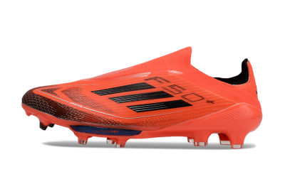 Men's Adidas F50 Lightstrike Pro Laceless FG Football Boots - Red/Black/White