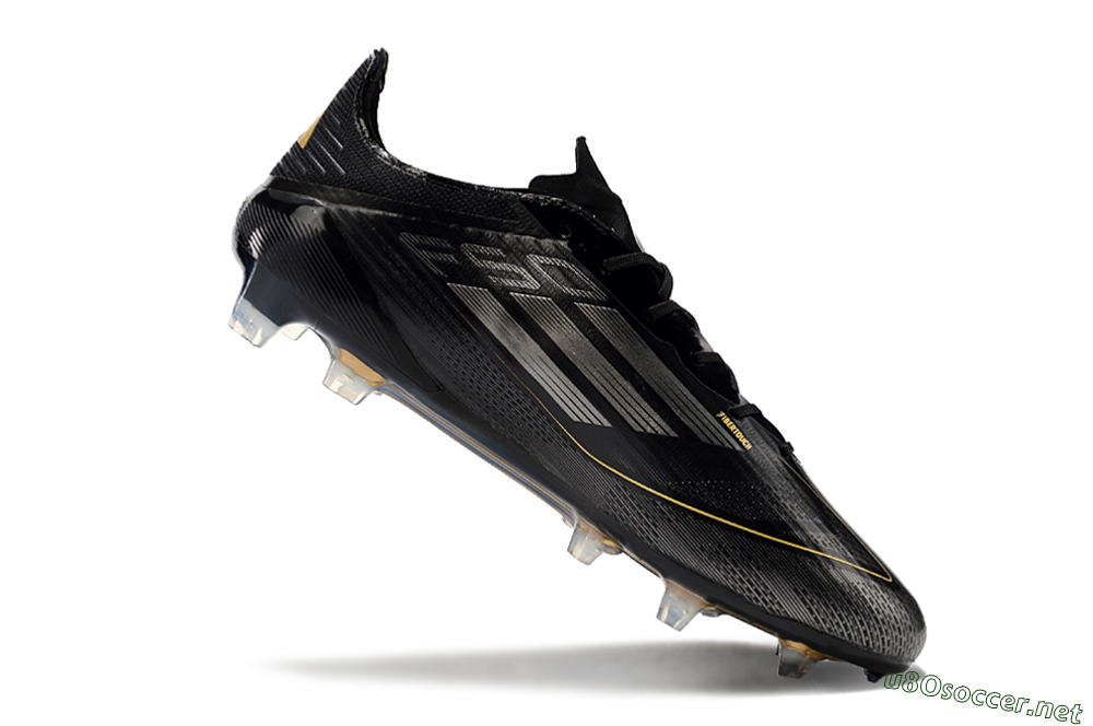 Men's Adidas F50 Elite FG Football Boots - Black/Silver/Gold 4
