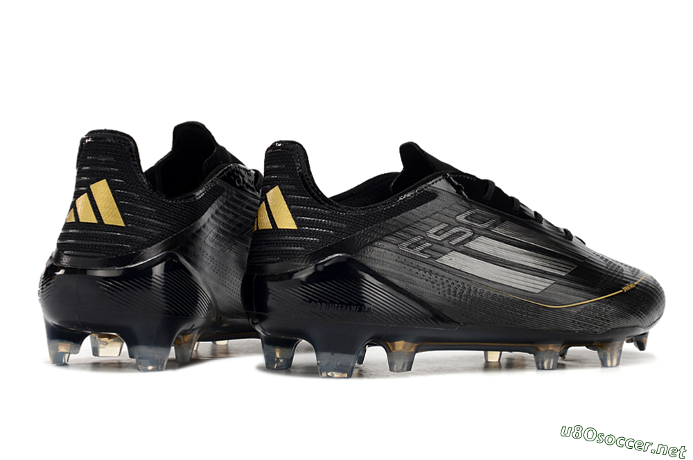 Men's Adidas F50 Elite FG Football Boots - Black/Silver/Gold 6