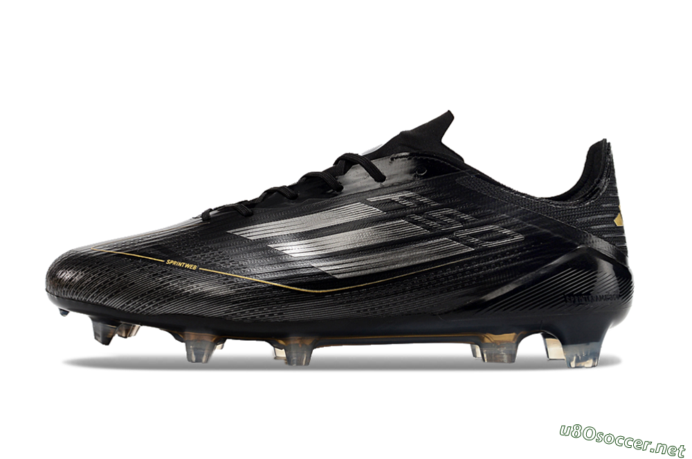Men's Adidas F50 Elite FG Football Boots - Black/Silver/Gold 0