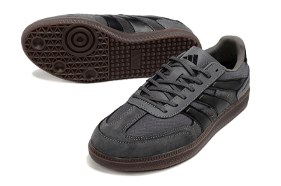 Men's Adidas Predator 24 League Low IC Football Shoes - Grey/Black/Brown