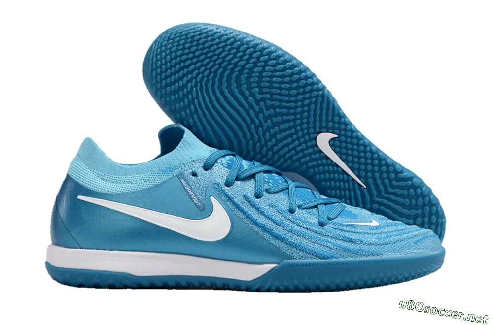 Men's Nike Phantom GX 2 Elite IC Football Shoes - Blue Fury/White 2