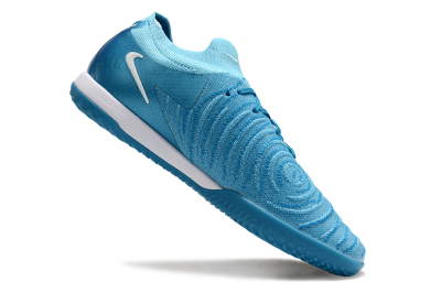 Men's Nike Phantom GX 2 Elite IC Football Shoes - Blue Fury/White
