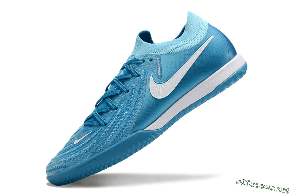 Men's Nike Phantom GX 2 Elite IC Football Shoes - Blue Fury/White 5