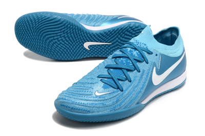 Men's Nike Phantom GX 2 Elite IC Football Shoes - Blue Fury/White