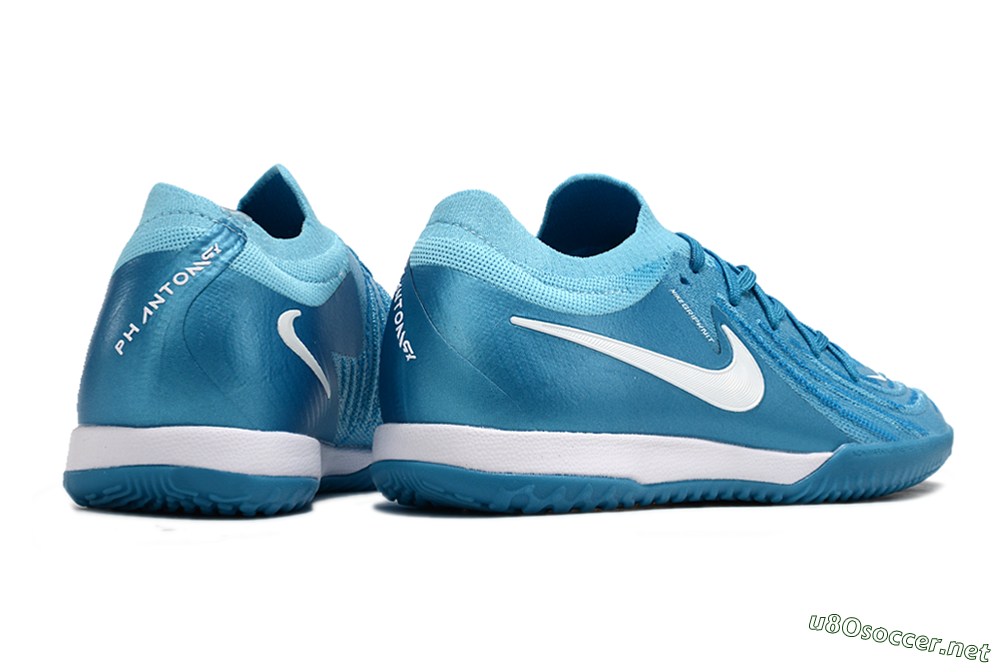 Men's Nike Phantom GX 2 Elite IC Football Shoes - Blue Fury/White 6