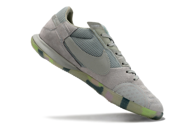 Men's Nike Street Gato IC Football Shoes - Grey/Green/Mint