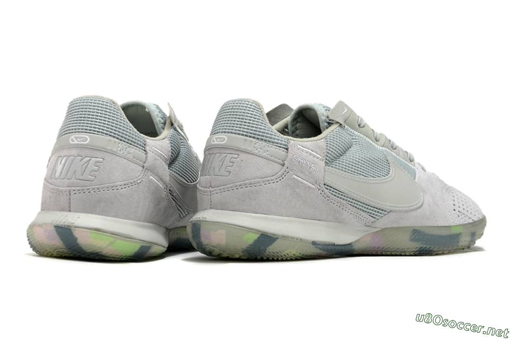 Men's Nike Street Gato IC Football Shoes - Grey/Green/Mint 6