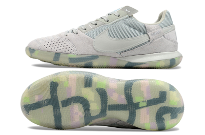Men's Nike Street Gato IC Football Shoes - Grey/Green/Mint