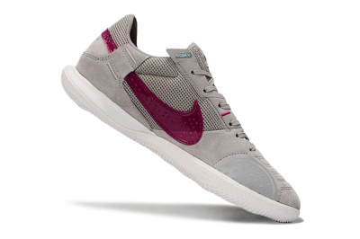 Men's Nike Street Gato IC Football Shoes - Grey/Purple/White