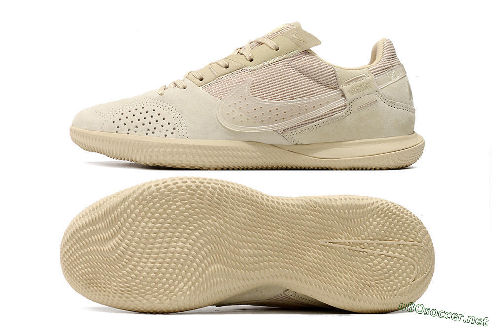 Men's Nike Street Gato IC Football Shoes - Beige/Beige 1