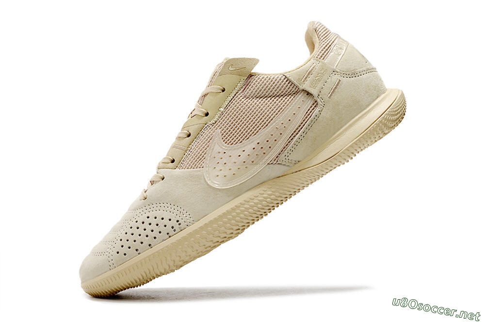 Men's Nike Street Gato IC Football Shoes - Beige/Beige 5