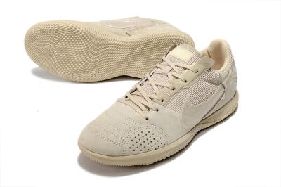 Men's Nike Street Gato IC Football Shoes - Beige/Beige