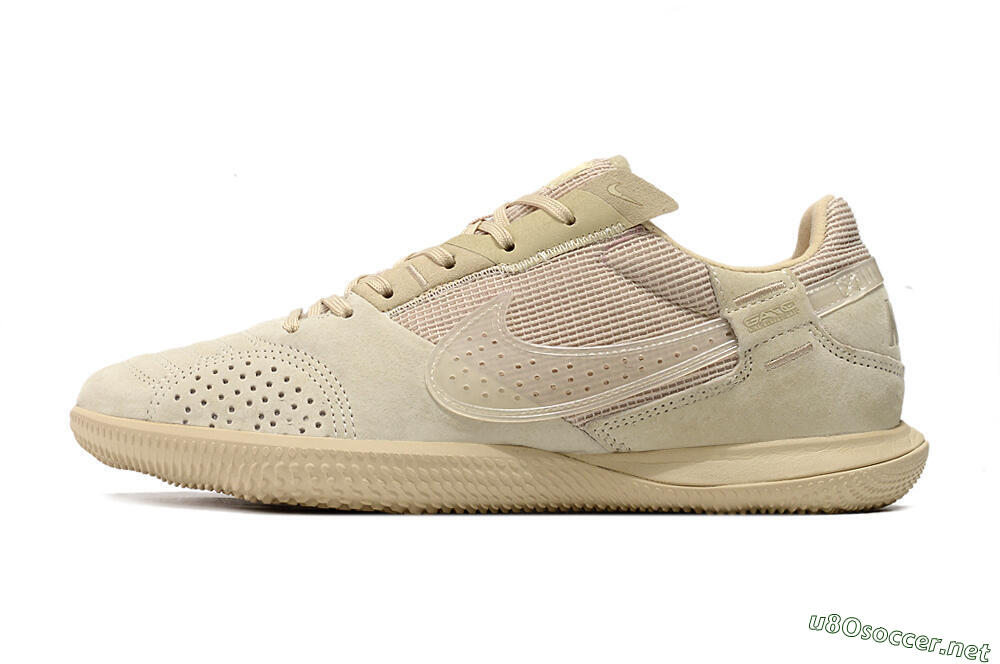 Men's Nike Street Gato IC Football Shoes - Beige/Beige 0