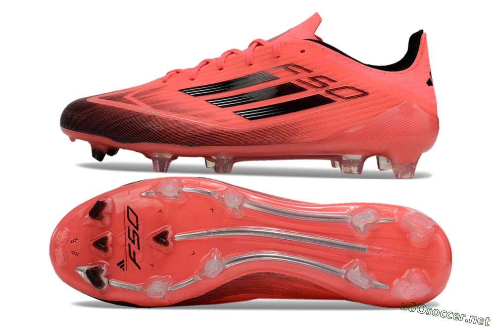 Men's Adidas F50 Adizero FG Football Boots - Red/Black 1